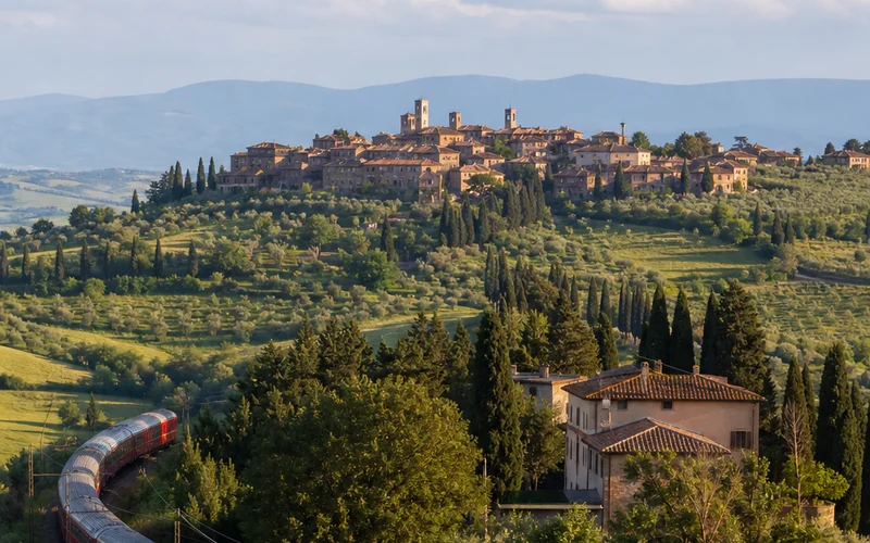 Italy train travel through Tuscany on a 10-day Italy itinerary.