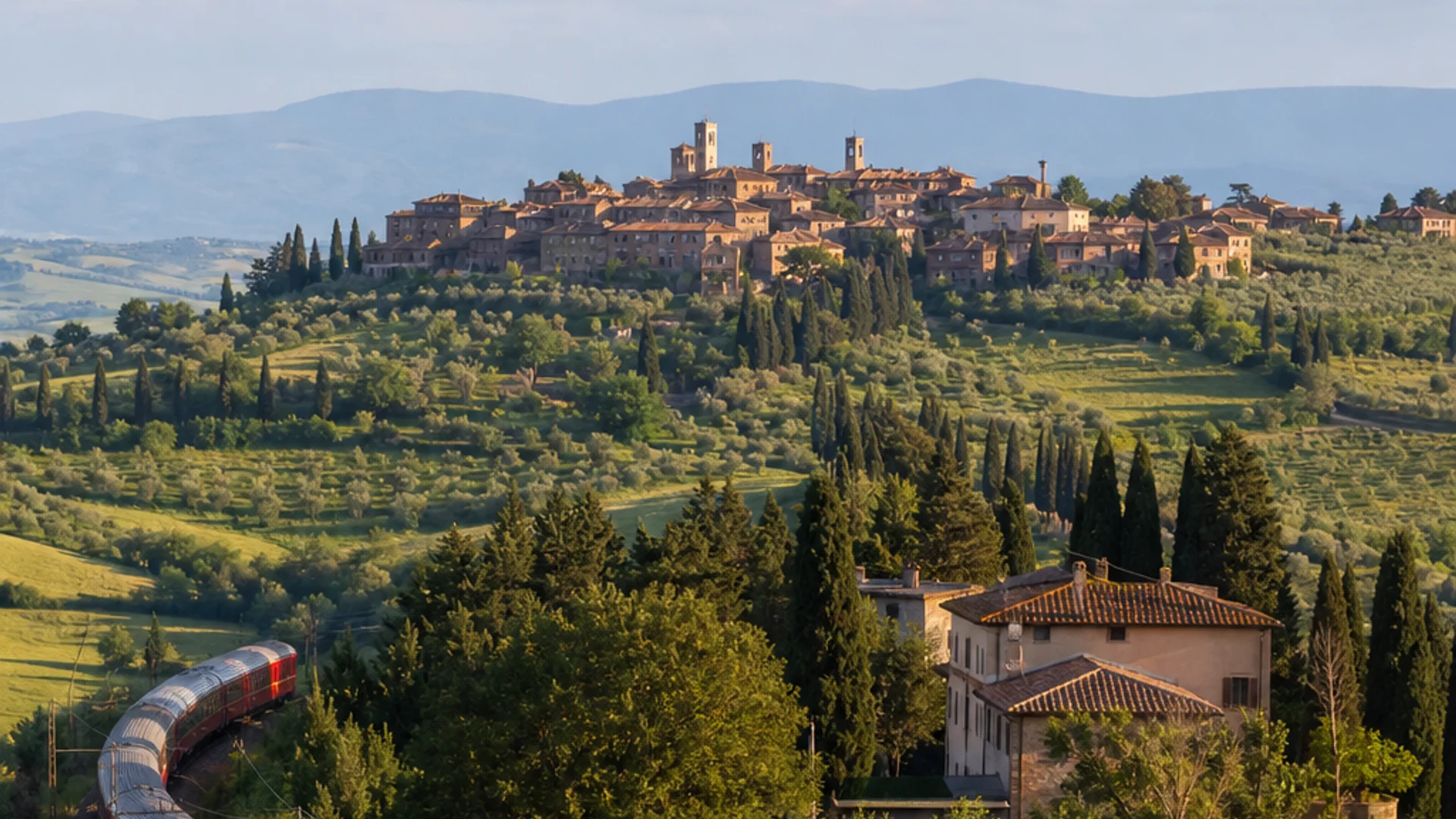 Italy train travel through Tuscany on a 10-day Italy itinerary.